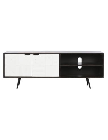 Mueble Tv Mango 140x35x50 22,25 Marron Oscuro