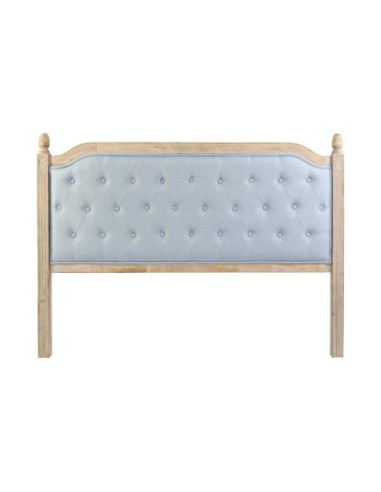 Cabecero Cama Poliester Rubberwood 160x6x120 Azul