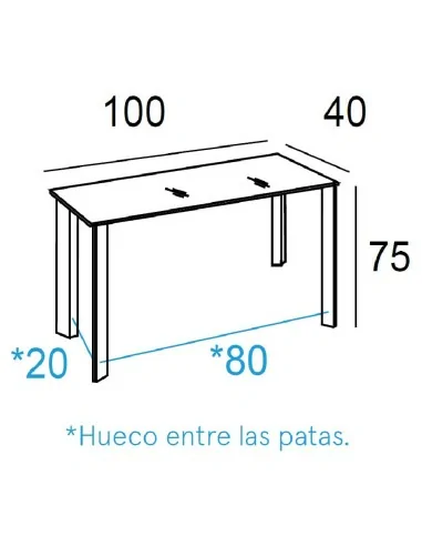 Consola Zafiro Medidas
