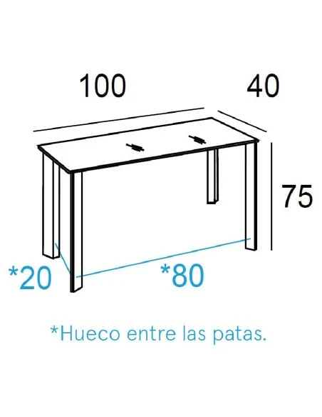 Consola Zafiro Medidas