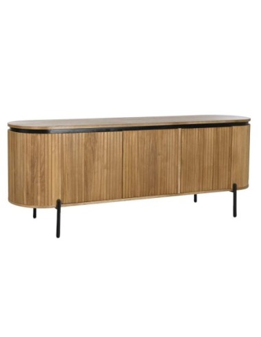 Buffet Paulownia Metal 170x40x80 Natural