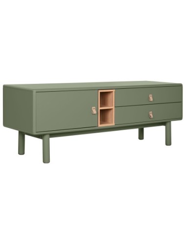 Mueble Tv Mdf Pu 140x40x55 Verde