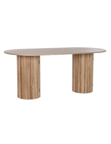 Mesa Ovalada Comedor Paulownia 180x90x75 Puertas