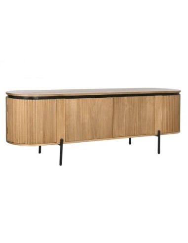 Mueble Tv Paulownia Metal 180x40x55 Natural