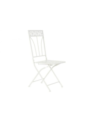 Silla Metal 40x48x93 Hoja Blanco (Pack De 2 Uds)