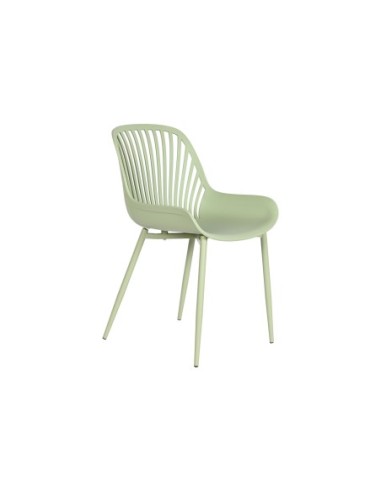 Silla Metal Pp 57,5x50,5x81 Verde Menta (Pack De 4 Uds)