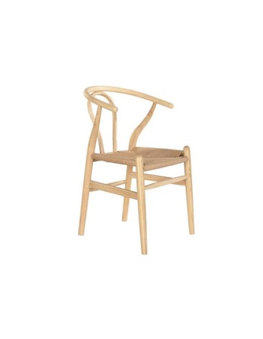 Silla Olmo Fibra 56x48x80 Natural Natural  (Pack De 2 Uds)