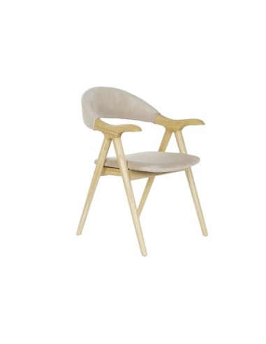 Silla Olmo Poliester 56x54x81 Natural  (Pack De 2 Uds)