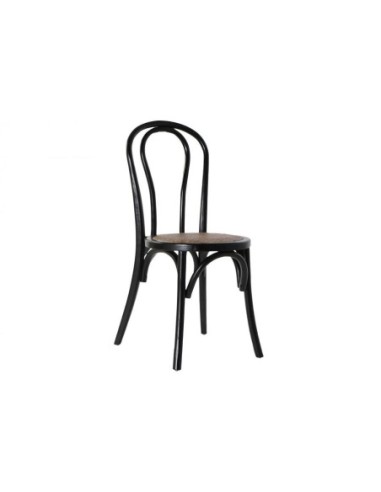 Silla Olmo Ratan 43x44x89 Negro (Pack De 2 Uds)