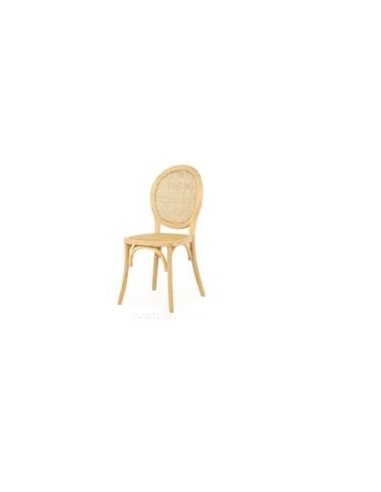 Silla Olmo Ratan 45x42x94 Marron Claro (Pack De 2 Uds)