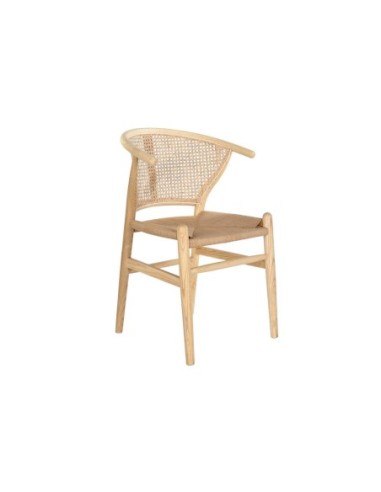 Silla Olmo Ratan 56x48x80 Natural  (Pack De 2 Uds)