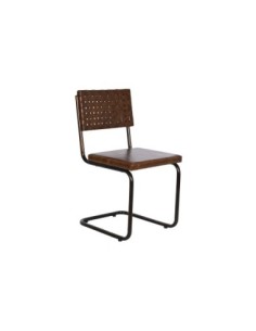 Silla Piel Hierro 44x53x88...