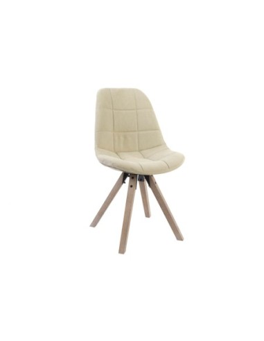 Silla Poliester Algodon 47x55x85 Natural Beige (Pack De 2 Uds)