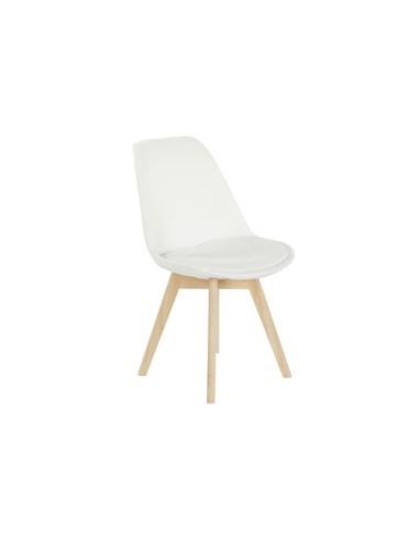 Silla Poliester Haya 48x56x83 Acolchado Blanco (Pack De 4 Uds)