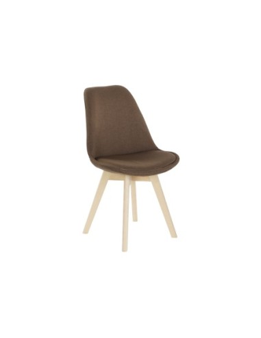 Silla Poliester Haya 48x56x83 Acolchado Marron (Pack De 4 Uds)