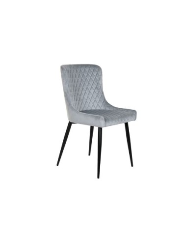 Silla Poliester Metal 52x61x84 Rombo Gris  (Pack De 2 Uds)