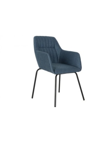 Silla Poliester Metal 55x56x83 Azul (Pack De 2 Uds)