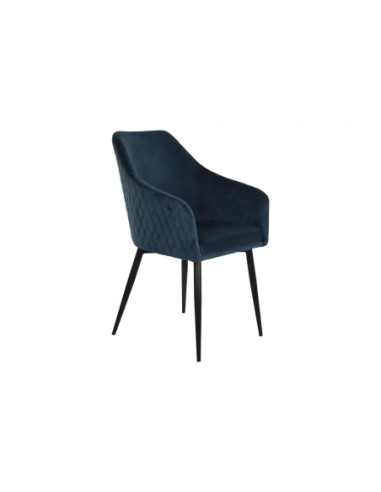 Silla Poliester Metal 57x61x93 Azul Petroleo (Pack De 2 Uds)