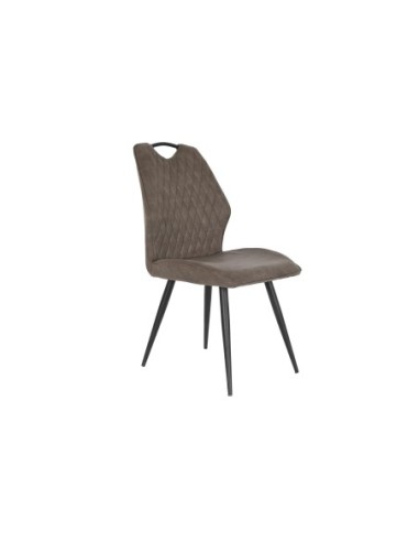 Silla Poliester Metal 60x48x88,5 Asa Marron Oscuro (Pack De 4 Uds)