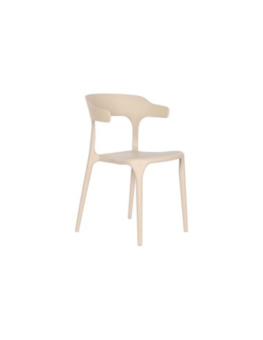 Silla Pp 52x51x77 Tratamiento Uv Beige (Pack De 4 Uds)