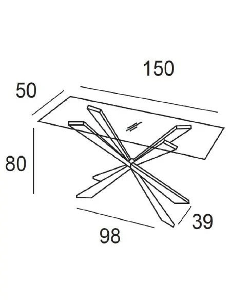 Consola Senna Medidas