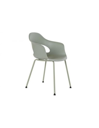 Silla Pp Metal 56x54x80 Mate Verde Menta (Pack De 4 Uds)