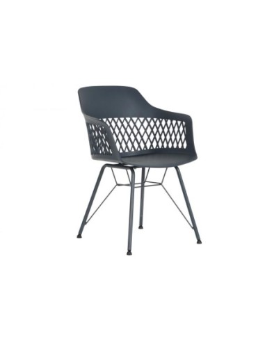 Silla Pp Metal 57x57x80,5 Azul Marino  (Pack De 2 Uds)