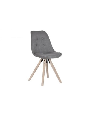 Silla Roble Poliester 48x44x84 Gris Oscuro (Pack De 2 Uds)