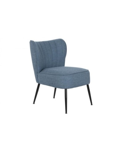 Sillon Poliester Metal 55x64x72,5 Azul (Pack De 2 Uds)