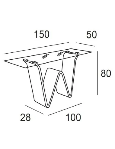 Consola Wango Medidas Consola Wango Medidas