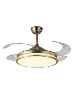 Ventilador DC DUNE cuero, 4...