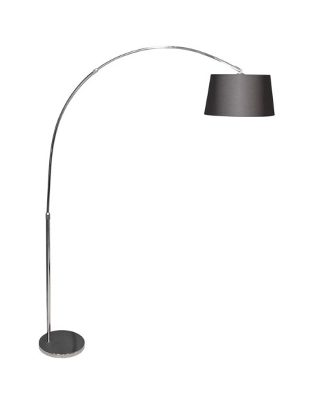 Lámpara de Pie ANTONELLA 1xE27 L.126xAl.Reg.cmNegro/Cromo