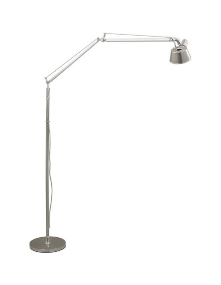 Lámpara de Pie CONCEPT articulado 1xE14 L.25xAn.100xAl.Reg.cm Gris/Cromo