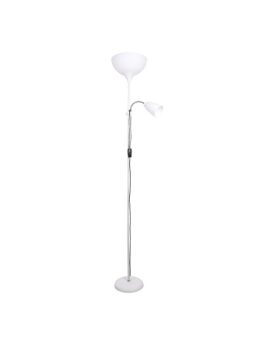 Lámpara de Pie VARESE (1+1)xE27 A.178xD.28cm blanco