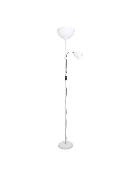 Lámpara de Pie VARESE (1+1)xE27 A.178xD.28cm blanco