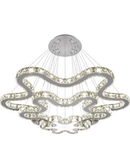 Lámpara de Techo ASTANA 1x96W LED 7680lm 3000K Al.Reg.xD.120cm Cromo