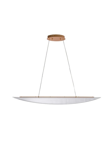 Lámpara de techo CORALINA 88W LED 7920lm 3200/4000/6000K L.100xAn.33xAl.Reg.cm Dorado