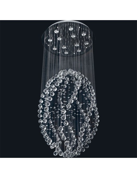 Lámpara de Techo PATRÍCIA 12xGU10 Al.140xD.60cm