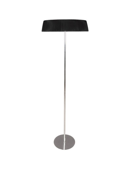 Lámpara de Pie ASTRID 3xE27 Al.160xD.50cm Negro/Cromo
