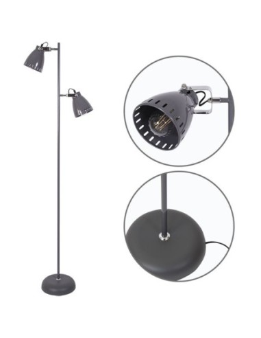 Lámpara de Pie UTAH 2xE27...