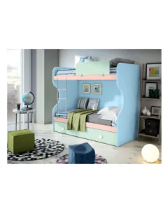 Dormitorio juvenil cama nido litera madera moderno