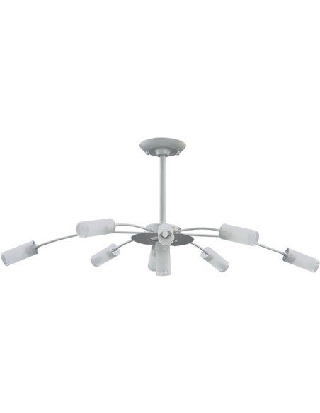 Lámpara de Techo DORES 9xG9 L.92xAn.44xAl.37cm Gris/Cromo