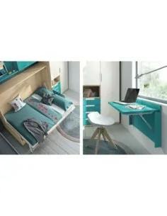 Cama abatible escritorio plegable