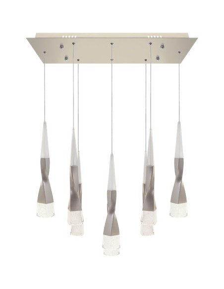 Lámpara de Techo METEOR 8x7W LED 4200lm 3300K L.65xAn.22xAl.Reg.cm Champanhe