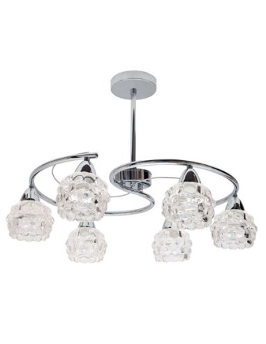 Lámpara de Techo TULIPA GLASS 6xE14...