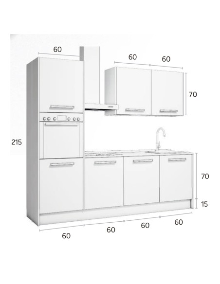 Conjunto Cocina Roble Aurora / Shore Mate