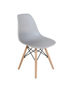 Pack 4 Sillas Vintage Gris...