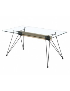 Mesa Spider Tapa Cristal...