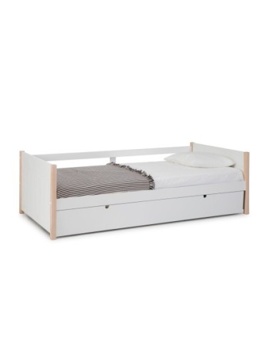 Cama Nido Kiara 90x190 Blanco/Natural C/Sma