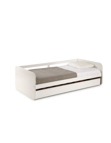 Cama Nido Redona 90x190 Blanco C/Sma